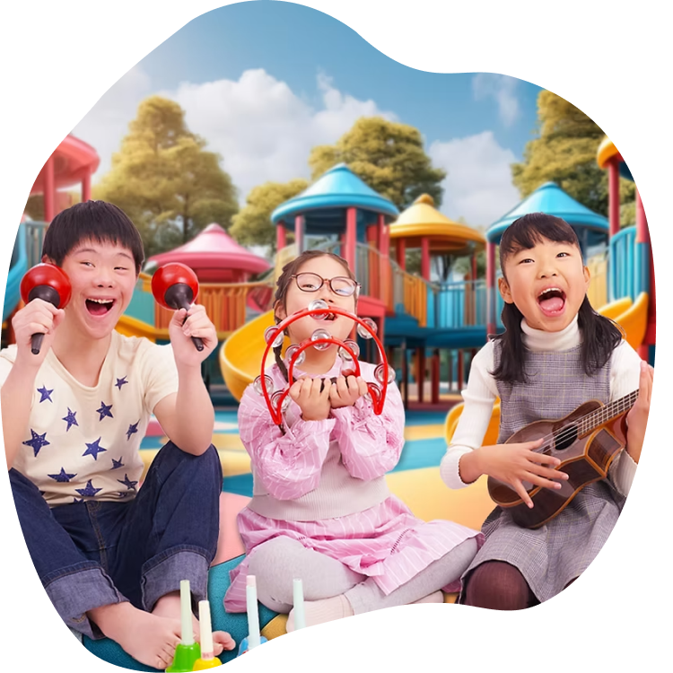 音楽を楽しむ子どもたち